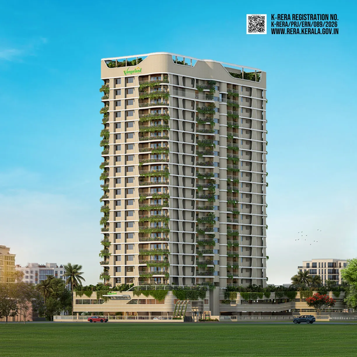 Artist's impression of Veegaland Amora, Maradu, Kochi