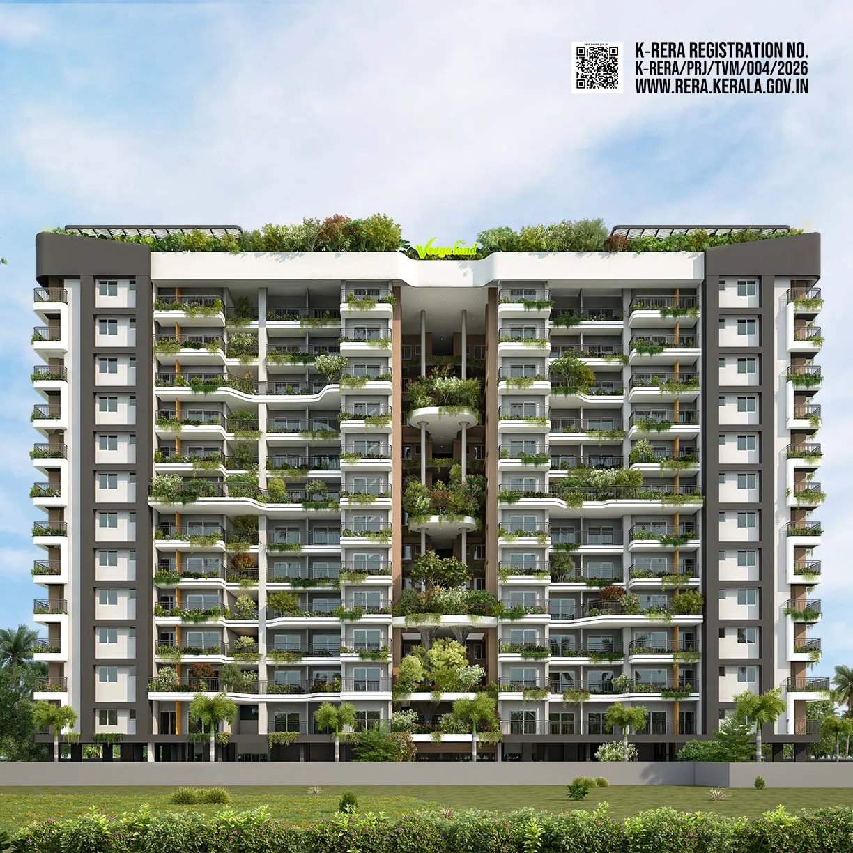 Artist's impression of Veegaland Lluvia Garden, Akkulam, Trivandrum